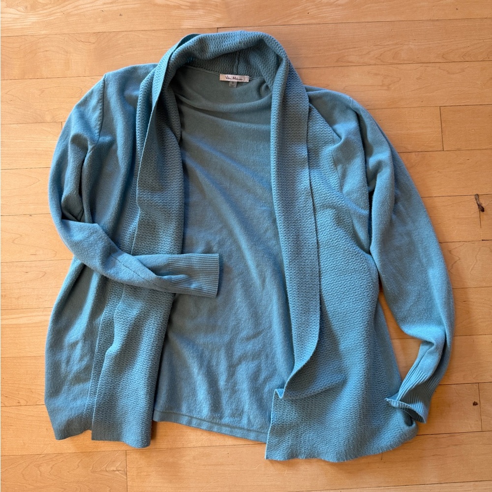 Soft Poly Blend Waterfall Open Cardigan